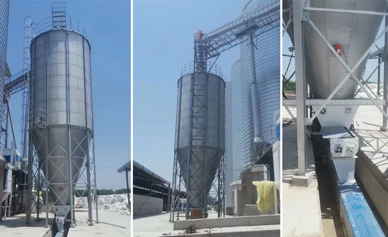 All-steel soybean meal silo